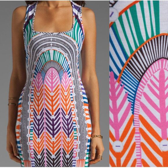 NWT Mara Hoffman XS Tank Racer Back Maxi Long Jersey Bodycon Summer Aztec Dress - Picture 3 of 7